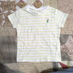 サマンサモスモス イエローボーダーTシャツ 100のサムネイル