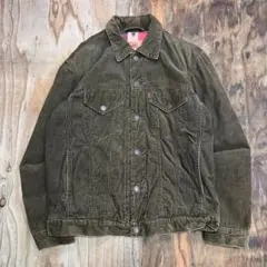 Levi's コーデュロイ トラッカー ジャケット ブラウン ブランケット 中綿
