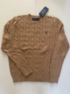 ポロ　ラルフローレン　ケーブルニット　新品未使用タグ付　メンズS M