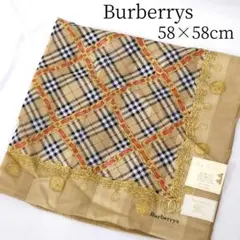 未使用Burberrys バーバリー チェック ハンカチーフ 大判