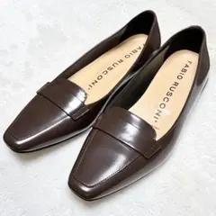 ✨美品✨FABIO RUSCONI スクエアパンプス BRW 36のサムネイル