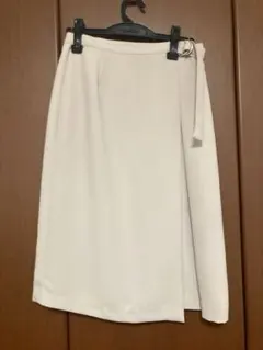巻きスカート風　膝下スカート