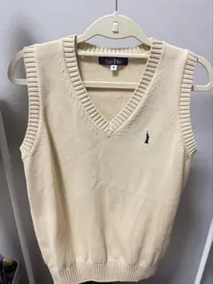 【美品】EAST BOY スクールベスト ベージュ　イーストボーイ M