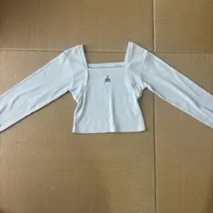 【最終価格】GRL ボレロ風ロゴ刺繍テレコリブトップス[sf868]