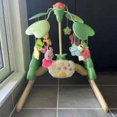 6つのSTEPでお誕生から無く使える！くまのプーさん6WAYジムにへんしんメリー