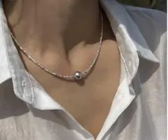 shimmer pearl necklace