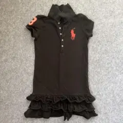 ラルフローレン　ポロシャツワンピース　黒　サイズ7
