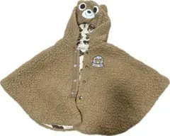 MIKI HOUSE クマデザイン ベビーポンチョ F