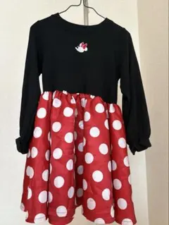 ミニーマウス 長袖ワンピース 110cm