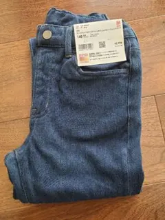 UNIQLOヒートテックウルトラストレッチデニムスキニーフィットパンツ140㎝