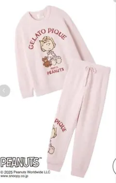 ジェラピケ　スヌーピー　サリー　ジャガードプルオーバー&ロングパンツセット