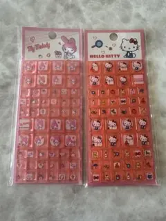 【海外限定正規品】マイメロ & キティタイルシール2枚セット