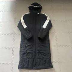 【ウォッシャブル】　ニューバランス　ベンチコート　ロング　ダウン ブラック　L New Balance ベンチコート 中綿 ロング丈 レディース アウター