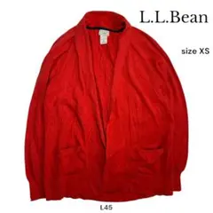 エルエルビーン　L.L.Bean 赤　レッド カーディガン XS L45のサムネイル