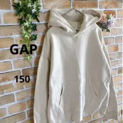【ギャップ】☆ベージュ☆フード☆パーカー☆プルオーバー☆150☆ポケット☆XL☆