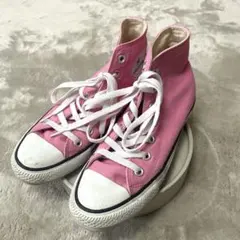 コンバース　スニーカー　ピンク　古着