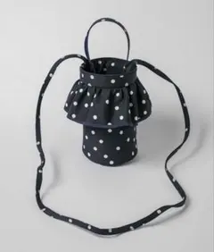 セツコサジテール　シティ　黒水玉　ドット setsuko sagittaire セツコサジテール 黒水玉シティドット 巾着の通販