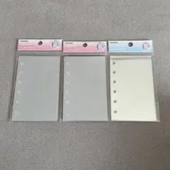 【メリング】A7透明シール台紙　ハードタイプ×2、ソフトタイプ×1