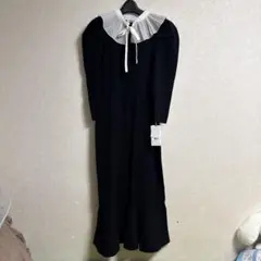 未使用　スナイデル　ニットワンピース　ブラック