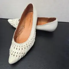 24？　ツモリチサト　サマー　ホワイト　パンプス　ローヒールのサムネイル