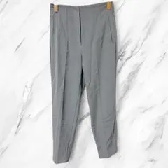 美品　ZARA ザラ ハイウエスト テーパードパンツ グレー 無地
