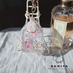 ＼ハンドメイド／ レジン お守りキーホルダー オイル入り 御守 NAHITA