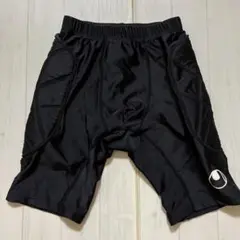 uhlsport ゴールキーパー　パッド付き黒インナータイツ
