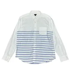 J.CREW ジェイクルー オックスフォードシャツ XL 白 ホワイト×ブルー