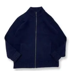 エルエルビーン　ドライバーズニット　肉厚　ブルー　00S SM