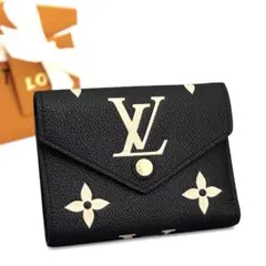 最高級美品 ルイヴィトン バイカラー ポルトフォイユ ヴィクトリーヌ