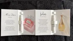 Miss Dior & J'adore 香水サンプル2点セット