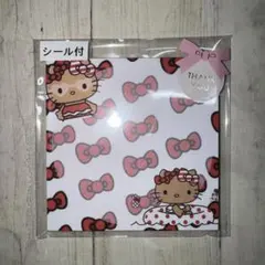 日焼けキティー スクエア型メモ シール付き