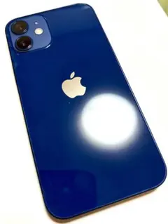 Apple iPhone 12 ブルー iFaceケース付き