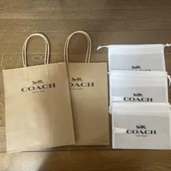 COACH ショップ袋とポーチセット