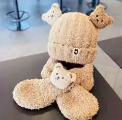 新品♡ くま　ニット帽　マフラー　セット　ベビー　キッズ　防寒対策 可愛い