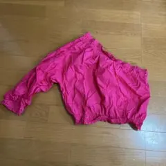 Bershka ワンショルダー トップス ピンク M
