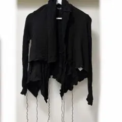 LE CIEL BLUE ブラックイレギュラーカーディガン サイズ40のサムネイル