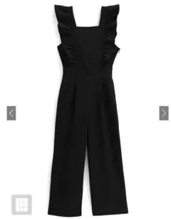 GRL グレイル　バックリボンショルダーフリルオールインワン