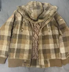 Woolrich ウールリッチ フード付き ジャケット 中綿入り L ブラウン