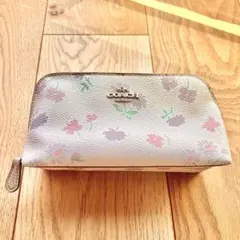 COACH 化粧ポーチ フラワー 花柄 ピンク
