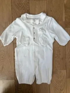 ホワイト セレモニースーツ ミッキー　ディズニー　サイズ50〜60 ★ 帽子つき