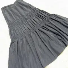 美品　Ray BEAMS 黒 ロングスカート Ｓ