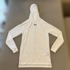 アンダーアーマー ヒートギア フーディー ホワイト Sサイズ
