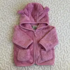【美品】L.L.Bean フリースアウター 0-3ヶ月 ピンク