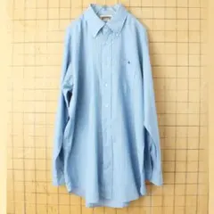 70s Cranbrook 長袖 ストライプ ボタンダウン シャツ L ss72