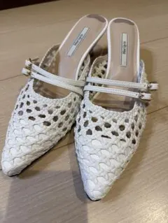 herlipto Linen Blend Crystal Mules 38 - メルカリ