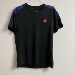 adidas キッズ Tシャツ 黒/青/オレンジ