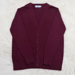 スクールカーディガン ワインレッド