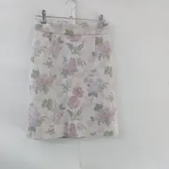 マジェスティックレゴン タイトスカート 花柄 裏地あり バックゴム ガーリー 夏