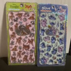 ディズニー　プチドロ　正規品　２枚セット　スティッチ　バンビ　ボンドロ　シール